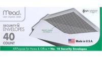 Mead #10 Regular Mail Envelopes 40 Pack