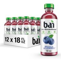 Bai Antioxidant Infused Water Beverage Brasilia Blueberry 12 Pack