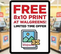 8x10 Photo Print at Walgreens with 810FREE