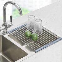 Seropy Over Sink Roll Up Dish Drying Rack