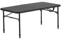 Mainstays 40in Plastic Adjustable Height Fold-in-Half Folding Table