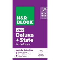 HR Block 2025 Tax Software Deluxe + State
