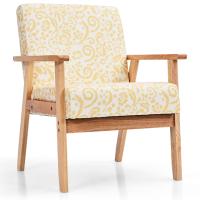 Costway Modern Accent Armchair Upholstered Lounge Chair