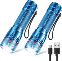 WdtPro Rechargeable Flashlights 2 Pack