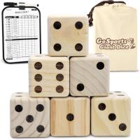 GoSports Giant Wooden Playing Dice Set