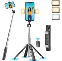 Selfie Stick Tripod with Fill Light by Sanyaa