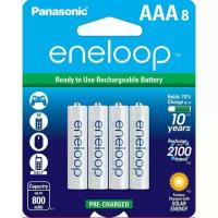 Panasonic Eneloop AAA Rechargeable Batteries 8 Pack