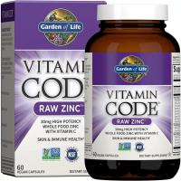 Garden of Life Vitamin Code Raw Vegan Zinc Capsules