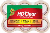 Duck HD Clear Heavy Duty Packaging Tape Refill 6 Pack