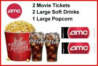 AMC Theatres 2 Tickets + 2 Drinks + Popcorn